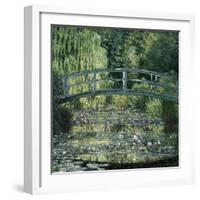 The Waterlily Pond: Green Harmony-Claude Monet-Framed Art Print