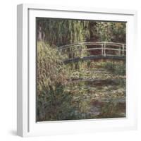 The Waterlily Pond, Harmony in Pink, 1900-Claude Monet-Framed Giclee Print