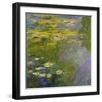 The Waterlily-Pond, (Le Bassin Aux Nymphéas), 1919-Claude Monet-Framed Giclee Print