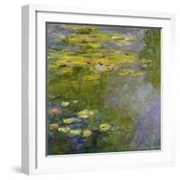 The Waterlily-Pond, (Le Bassin Aux Nymphéas), 1919-Claude Monet-Framed Giclee Print