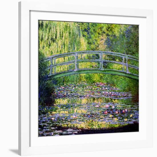 The Waterlily Pond with the Japanese Bridge, 1899-Claude Monet-Framed Giclee Print