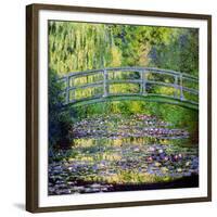 The Waterlily Pond with the Japanese Bridge, 1899-Claude Monet-Framed Giclee Print