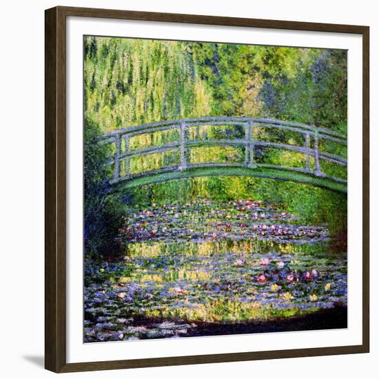 The Waterlily Pond with the Japanese Bridge, 1899-Claude Monet-Framed Giclee Print