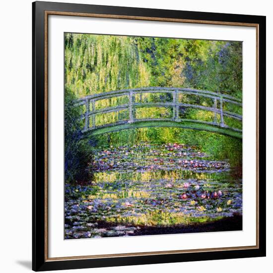 The Waterlily Pond with the Japanese Bridge, 1899-Claude Monet-Framed Giclee Print