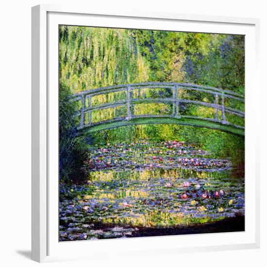 The Waterlily Pond with the Japanese Bridge, 1899-Claude Monet-Framed Giclee Print