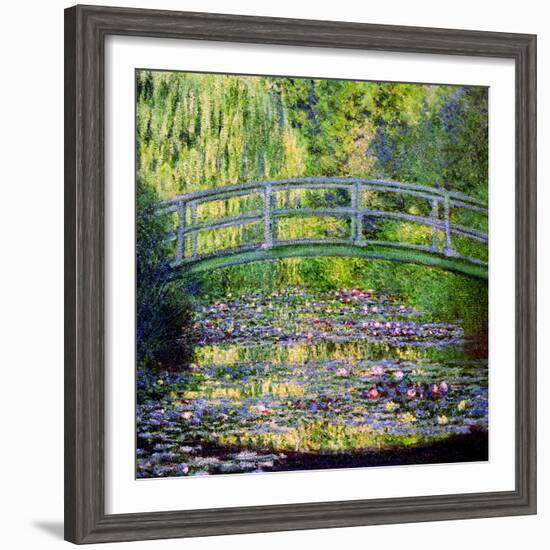 The Waterlily Pond with the Japanese Bridge, 1899-Claude Monet-Framed Giclee Print