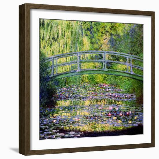 The Waterlily Pond with the Japanese Bridge, 1899-Claude Monet-Framed Giclee Print