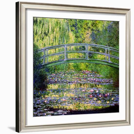 The Waterlily Pond with the Japanese Bridge, 1899-Claude Monet-Framed Giclee Print