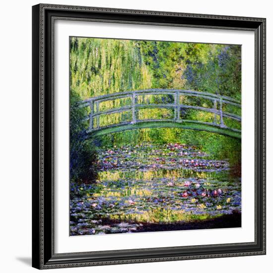 The Waterlily Pond with the Japanese Bridge, 1899-Claude Monet-Framed Giclee Print