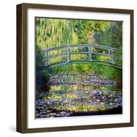 The Waterlily Pond with the Japanese Bridge, 1899-Claude Monet-Framed Giclee Print