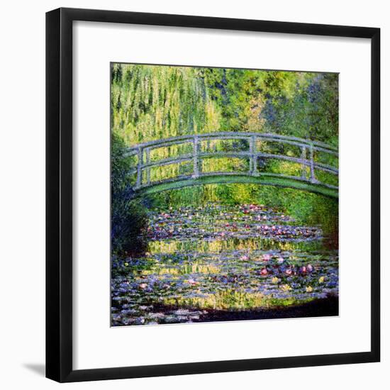 The Waterlily Pond with the Japanese Bridge, 1899-Claude Monet-Framed Giclee Print