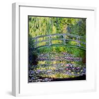 The Waterlily Pond with the Japanese Bridge, 1899-Claude Monet-Framed Giclee Print