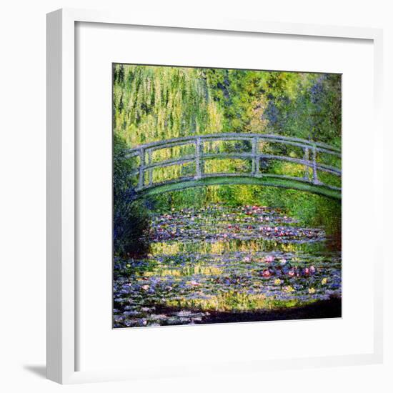 The Waterlily Pond with the Japanese Bridge, 1899-Claude Monet-Framed Giclee Print