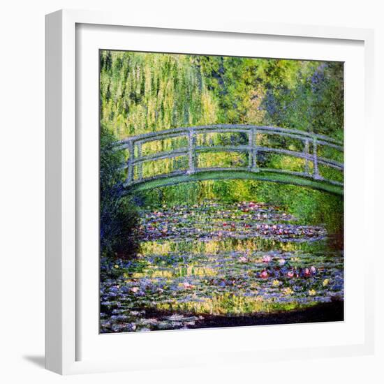 The Waterlily Pond with the Japanese Bridge, 1899-Claude Monet-Framed Giclee Print