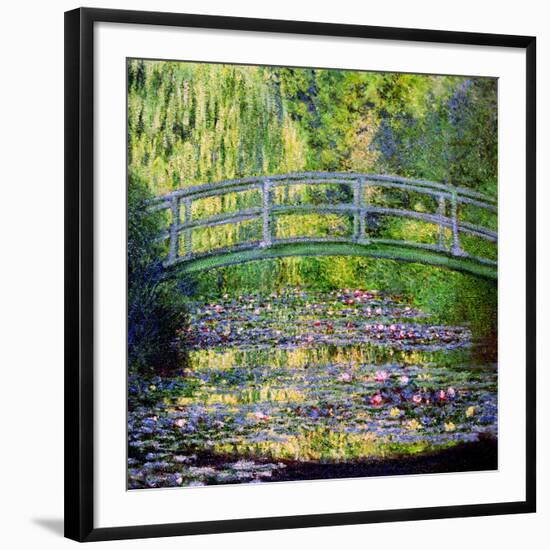 The Waterlily Pond with the Japanese Bridge, 1899-Claude Monet-Framed Premium Giclee Print