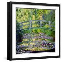 The Waterlily Pond with the Japanese Bridge, 1899-Claude Monet-Framed Premium Giclee Print