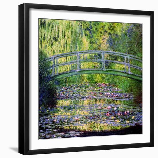 The Waterlily Pond with the Japanese Bridge, 1899-Claude Monet-Framed Giclee Print