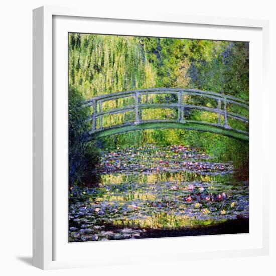 The Waterlily Pond with the Japanese Bridge, 1899-Claude Monet-Framed Giclee Print