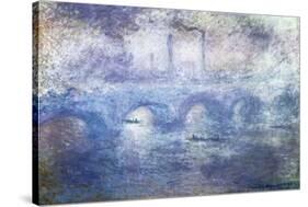 The Waterloo Bridge, Effect of Fog-Claude Monet-Stretched Canvas