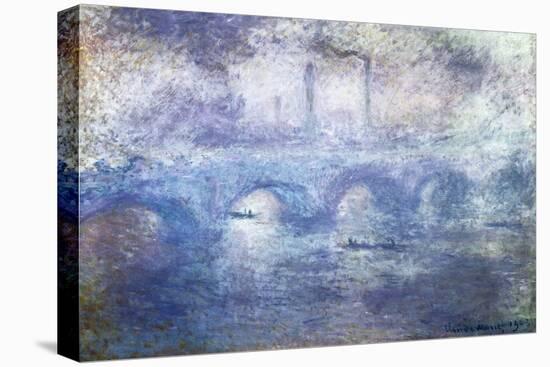 The Waterloo Bridge, Effect of Fog-Claude Monet-Stretched Canvas