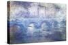 The Waterloo Bridge, Effect of Fog-Claude Monet-Stretched Canvas