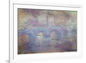 The Waterloo Bridge, Fog Effect, 1903-Claude Monet-Framed Giclee Print