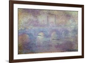 The Waterloo Bridge, Fog Effect, 1903-Claude Monet-Framed Giclee Print