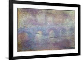 The Waterloo Bridge, Fog Effect, 1903-Claude Monet-Framed Giclee Print