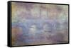 The Waterloo Bridge, Fog Effect, 1903-Claude Monet-Framed Stretched Canvas