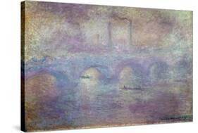 The Waterloo Bridge, Fog Effect, 1903-Claude Monet-Stretched Canvas