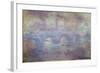 The Waterloo Bridge, Fog Effect, 1903-Claude Monet-Framed Giclee Print