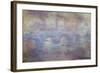 The Waterloo Bridge, Fog Effect, 1903-Claude Monet-Framed Giclee Print