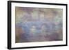 The Waterloo Bridge, Fog Effect, 1903-Claude Monet-Framed Giclee Print