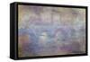 The Waterloo Bridge, Fog Effect, 1903-Claude Monet-Framed Stretched Canvas