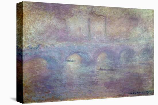 The Waterloo Bridge, Fog Effect, 1903-Claude Monet-Stretched Canvas