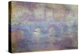 The Waterloo Bridge, Fog Effect, 1903-Claude Monet-Stretched Canvas