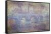 The Waterloo Bridge, Fog Effect, 1903-Claude Monet-Framed Stretched Canvas