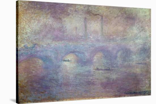 The Waterloo Bridge, Fog Effect, 1903-Claude Monet-Stretched Canvas