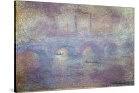 The Waterloo Bridge, Fog Effect, 1903-Claude Monet-Stretched Canvas