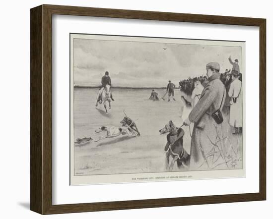 The Waterloo Cup, Coursing at Lydiate, Second Day-Cecil Aldin-Framed Giclee Print