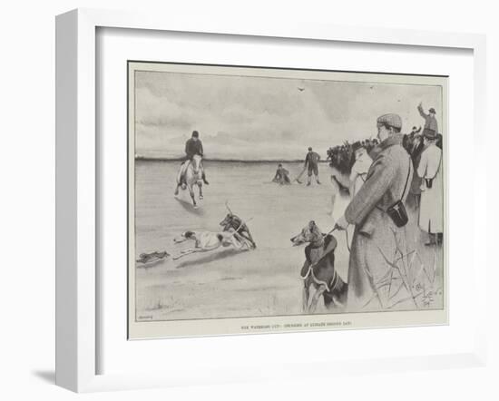 The Waterloo Cup, Coursing at Lydiate, Second Day-Cecil Aldin-Framed Giclee Print