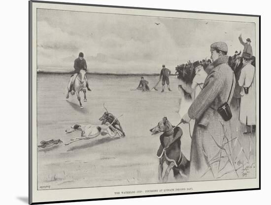 The Waterloo Cup, Coursing at Lydiate, Second Day-Cecil Aldin-Mounted Giclee Print