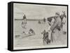 The Waterloo Cup, Coursing at Lydiate, Second Day-Cecil Aldin-Framed Stretched Canvas