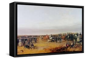 The Waterloo Cup Coursing Meeting-Richard Ansdell-Framed Stretched Canvas