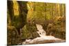 The Waters of Launchy Gill in the Lake District in Full Flow after Heavy Autumn Rainfall-Julian Elliott-Mounted Photographic Print