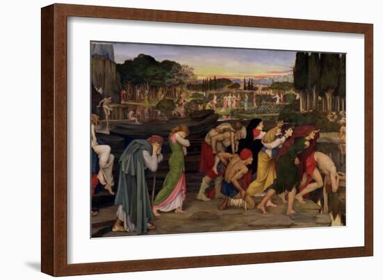 The Waters of Lethe by the Plains of Elysium, C.1880-John Roddam Spencer Stanhope-Framed Giclee Print