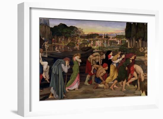 The Waters of Lethe by the Plains of Elysium, C.1880-John Roddam Spencer Stanhope-Framed Giclee Print