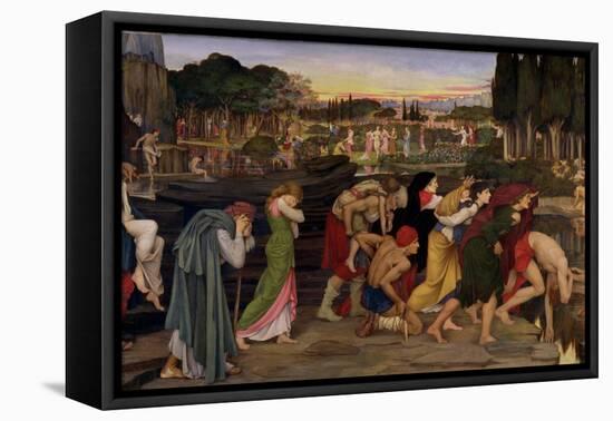 The Waters of Lethe by the Plains of Elysium, C.1880-John Roddam Spencer Stanhope-Framed Stretched Canvas