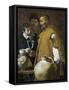 The Waterseller of Seville-Diego Velazquez-Framed Stretched Canvas