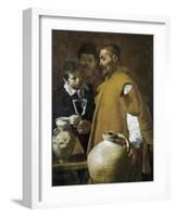 The Waterseller of Seville-Diego Velazquez-Framed Art Print